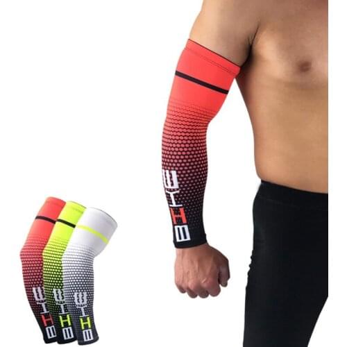 Men Cycling Arm Warmers Lycra fabric Running Bicycle UV Sun Protection Protective Cuff Cover Bike Sunscreen ice Arm sleeves