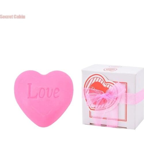 Handmade Love Heart-shaped Design Bath Soap Wedding Party Love Gift Valentine Gift 1pc Soap
