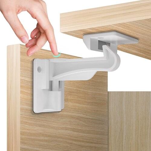 Invisible Child Safety Locks No Drilling or Tools Cabinet Locks Child Safety Latches For Bedroom Kitchen _WK