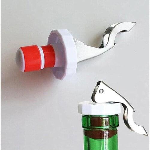 Stainless Steel Wine Bottle Stopper Plug Sparkling Champagne Sealer Cap Opener Kitchen Tools Accessories