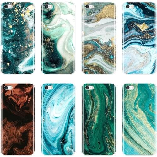 Luxury Marble Aesthetic Cool Fashion Phone Case For Apple iPhone 4 4S 5 5C 5S SE Cases For iPhone 4 5 S Silicone Back Cover