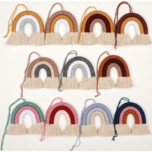 Nordic Woven Rainbow Tapestry Bedroom Apartment Wall Hanging Home Decoration