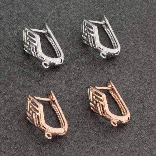 Handmade DIY 585 Rose Gold Earring Hook Jewelry Accessories Jewelry Fashion Components For Jewelry Making Supplies For Jewelry