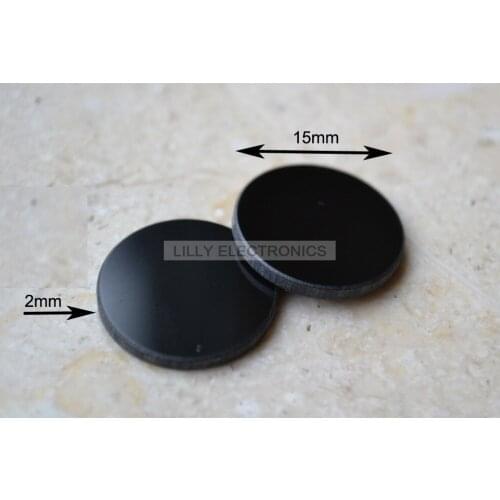 Black 400-750nm Filter Glass Lens 15mm Diameter Allowing for IR Laser Only