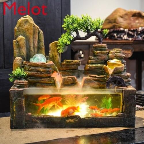 Transport Rockery Flowing Water Ornaments Fountain Living Room Fish Tank Fish Farming Decoration Office Circulating Water