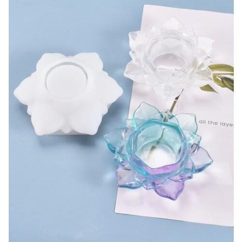 UV epoxy Resin Mold Flower Storage Box Candlestick silicone mold Handcraft Decorative Craft art making tool