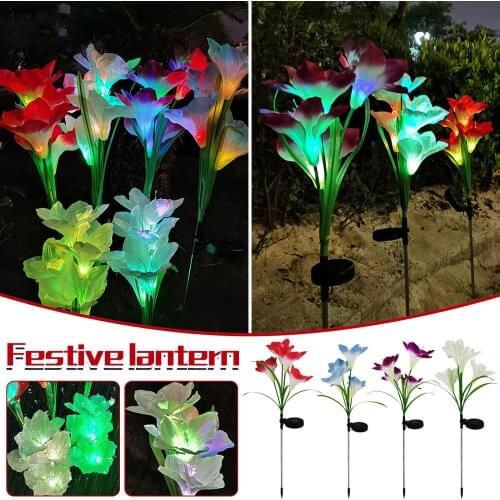 Solar Light Outdoor Ground Solar Lamp Simulation Outdoor Courtyard Garden LED Lawn Lamp Landscape Light for Garden Decoration