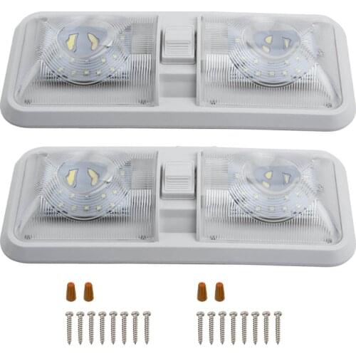 RV Interior Led Ceiling Light Boat Camper Trailer Single Dome 12V 280LM Dimmer