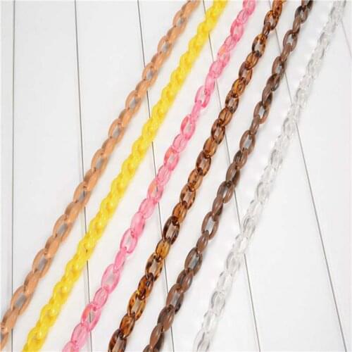 Top-rated 1.0 Meter Acrylic Necklace Strand Parts Linked Bag Chains Women Jewelry DIY Accessories Glasses Chains Components