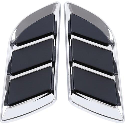 1 Pairs Car Air Intake Flow Vent Fender Decorative Stickers Side Mesh Cover Front Bumper Hood Bonnet Grilles Vent Decals