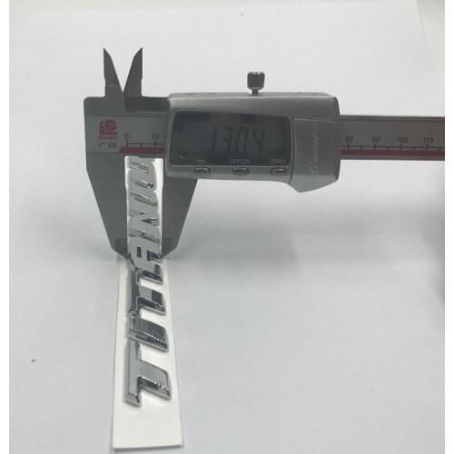 3D Car Stickers and Decals Silver Car V6 Titanium Chrome Letter Badge Emblem Sticker For Ford Mondeo Mkv Kuga Ecosport JDM Style