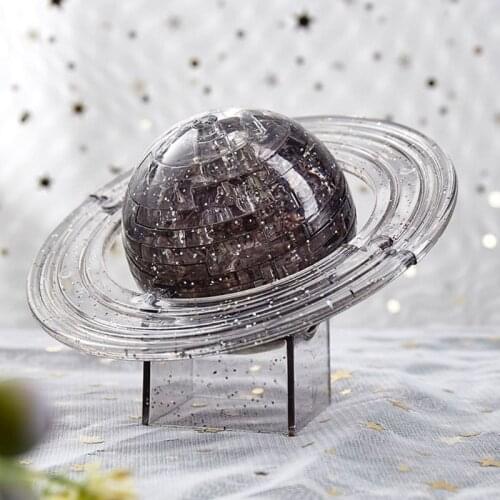 3D Crystal Saturn Planet Puzzle Home Table Decoration Creative Adult Childrens Intellective Learning Toys