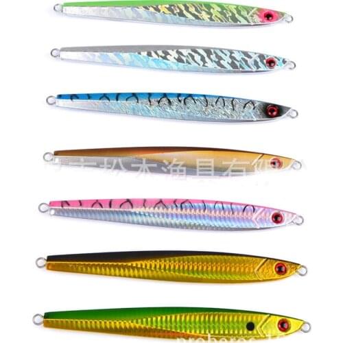 5PCS Slow Jig Glow Fishing Deep Sea Ocean Boat Rock Beach Metal Jigging Jigbait Spoon Lure baits 190g/17cm