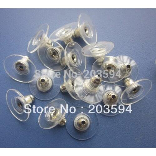 5000Pcs/lots Ear nail Ear Stud earbob Rubber Back Earring Stoppers Findings