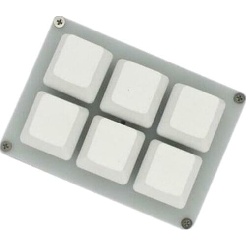 6 Keys HID Standard DIY Customize USB Programmable Mechanical Keyboard Macro keypad Shortcut Multiple Function Modes Supported