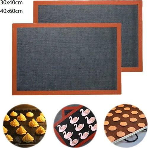Nonstick Baking Mat Heat Resistant Oven Sheet Liner For Cookie Bread Biscuits Puff DIY Baking Pastry Silicone Mat Kitchen Tools