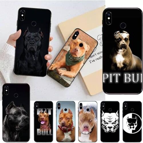 Pit Bull Lovely Dog Pitbull Phone Case For Xiaomi Redmi note 7 8 9 t k30 max3 9 s 10 pro lite Luxury brand shell funda coque