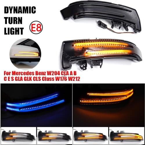For Mercedes Benz W204 CLA A B C E S GLA GLK CLS Class W176 W212 W218 2011 2012 2013 2014 2015 2016 2017 Rear Mirror Indicator