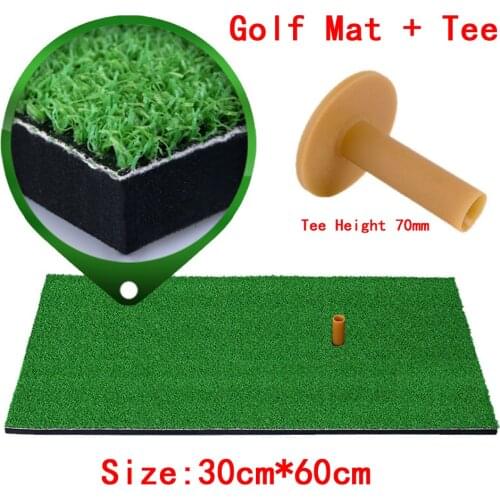 PGM Golf Mat Golf Training Aids Backyard Outdoor Indoor Hitting Pad Practice Grass Mat Game Training Mat Grassroots with 1 TEE