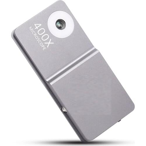 Mobile Phone Microscope HD Camera Fill Light Small Mini Miniature 400X Times Lens for Iphone 11 Pro Max Etc