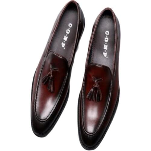 Handmade shoe man, European style, made of cowhide, Bullock, Oxford style, suit, wedding shoes