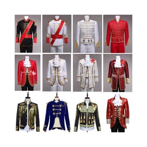 Medieval Renaissance Mens suit period clothing Halloween performance /Prince William/Civil war/Colonial Belle stage