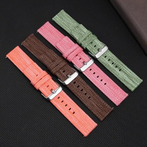 20mm 22mm Nylon Watchband Suitable For Huawei Watch Gt2 E PRO Sport Smart Watch Mens And Women Waterproof Canvas Bracelet