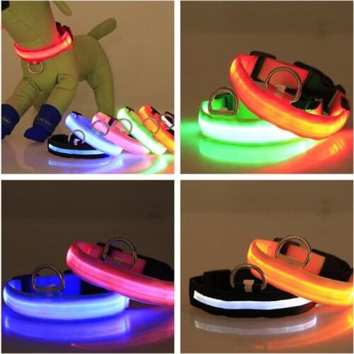 Led Wire Mesh Luminous Dog Collar Luminous Dog Collar, Led Luminous Collar, Usb Rechargeable, Luminous, Safety Glowing Pet Belt