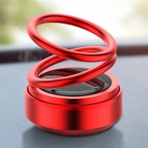 Aluminum Alloy Car Air Freshener Solar Car Perfume Fragrance Auto Rotation Air Aromatherapy Car Interior Ornaments Car Parfum