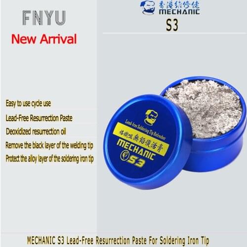 Lead-Free Resurrection Paste For Soldering Iron Tip MECHANIC S3 S6 S9 Repair Soldering Iron Tip Oxidation Clean Protection Cream