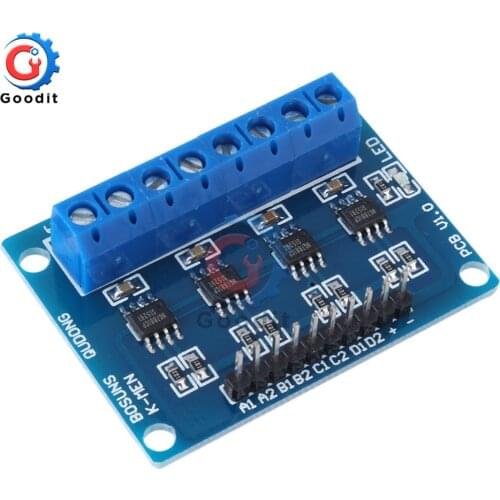 DC 2.5-12V 4 Channel HG7881 DC Stepper Motor Driver Controller Board for Arduino Motor Driver Module Controller PCB Board