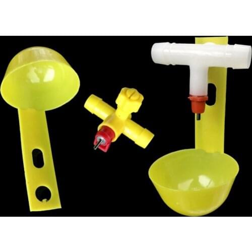 Hanging Chicken drinkers Round Cup Pigeon Automatic Water bowl Quail waterer Farm equipment Chicken coop waterer 20 Sets