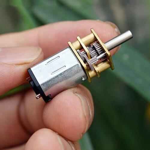 Mini N20 reducer motor DC 6V/12V precision all-steel gearbox gear high torque 50-74RPM toy slow motor smart car robot