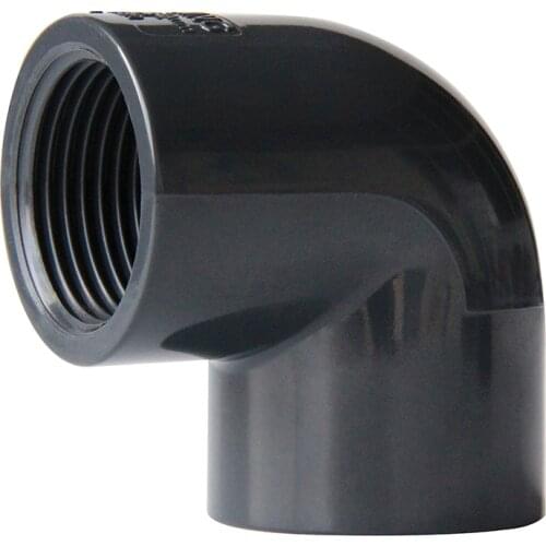 On sale 40mm PVC pipe female thread screw elbow UPVC chemical PVC water pipe PVC fittings joint connector
