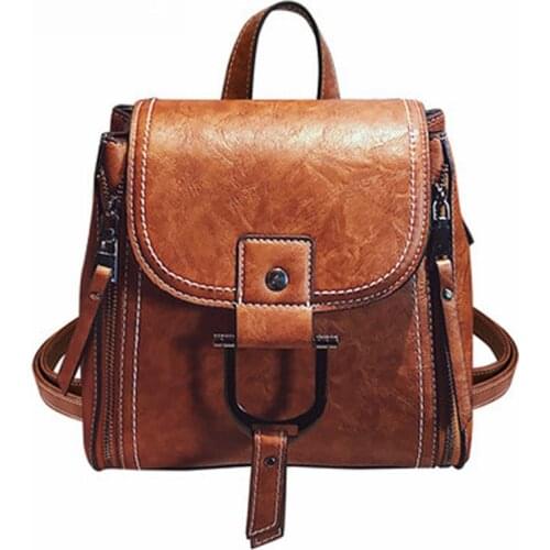 Bags for Girls Brown Womens Backpack Simple Design Women Casual Crossbody Bag Ladies Travel Shoulder Bags School Backpacks