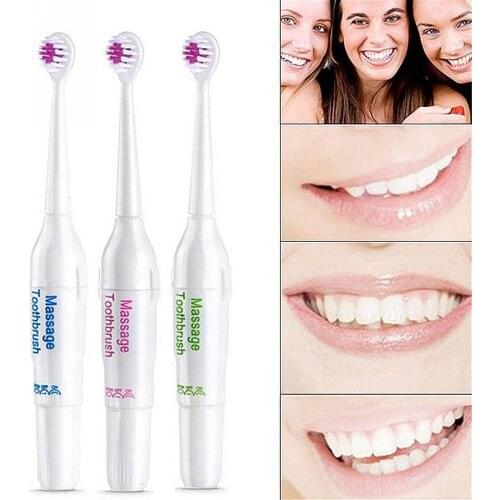Waterproof Electric Massage Massager Toothbrush + 3 Brush Heads Set (Battery not included )