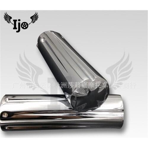Top quality chrome moto for Harley softail Davidson honda dio shadow sportster motorcycle accessories handlebar handle bar grips