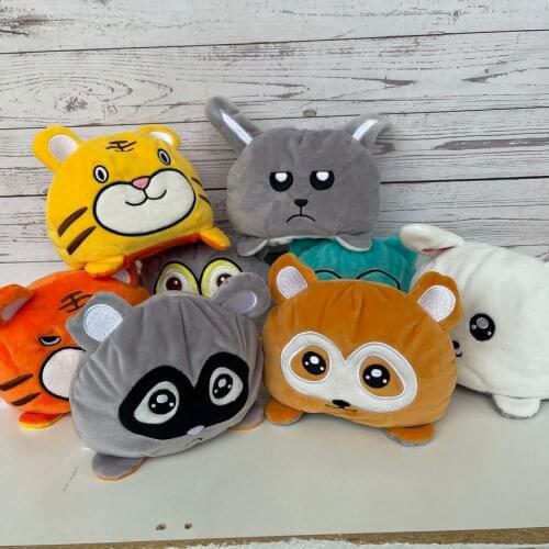 1PC Cute Cat RabbitPlush Doll pulpo reversible Plush Toy Soft Double-sided Flip Cat Doll Children Girls Doll Home Decoration