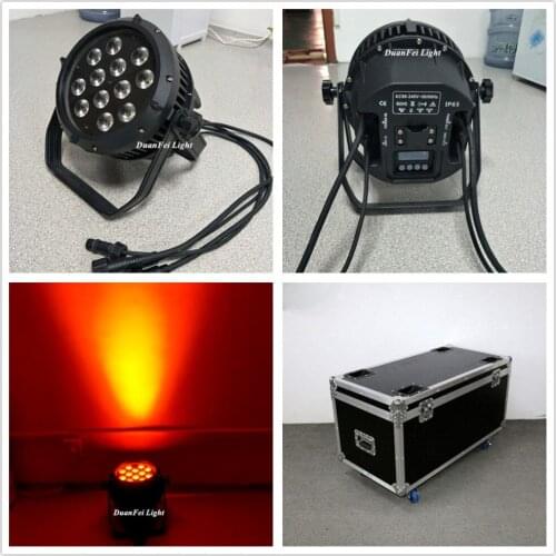 10Lights 12x18w led par ip65 dmx led stage light uplight rgbwauv led par led wash par with case