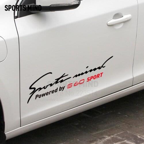 10 Pieces Sports Mind Car Styling Reflective Waterproof Car Sticker Decal Exterior Accessories For Volvo S60 Accessories