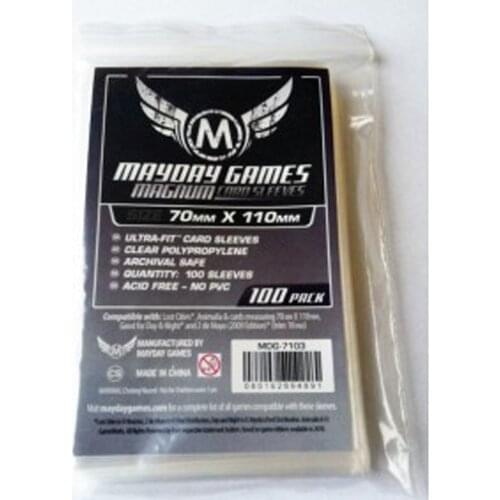 2 Packs/lot Mayday Card Sleeve for 70*110mm Card Game Protector LOST CITIES Board Game Sleeve 7103