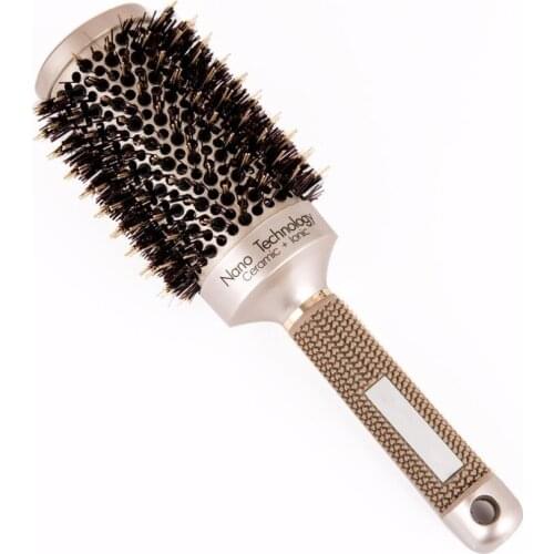 2018 Ceramic Professional Tangle Hair Comb Hair Brush Hairbrush Round Hairdressing Hair Combs For Salon Barber Styling Tool