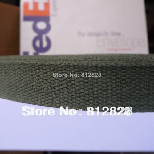 50 Yards 1'' 25mm #25 Army Green Webbing Wholesale