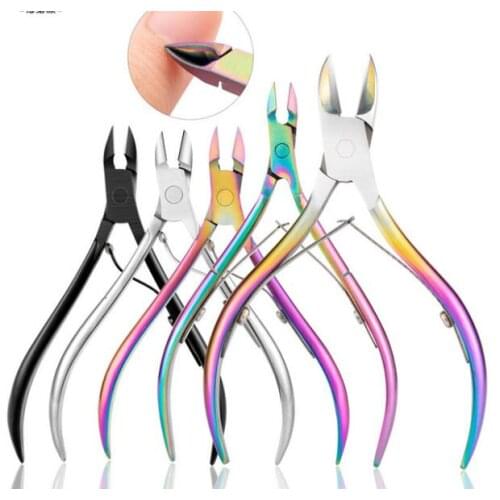60Pcs/Lot Multi Eagle Nose Pliers Agnail Nail Clippers Pedicure Forceps Cuticle Nipper Dead Skin Scissors Manicure Tools HA2195