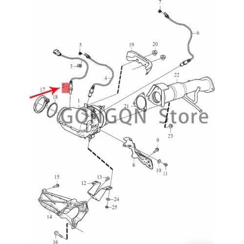 CAR A sensor device for removing exhaust gas 2016-2020vol voxc90 xc60 v90 cross country v90 s90l s90 oxygen exhaust sensor ignit