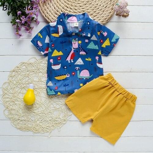 BibiCola Summer Baby Boys Clothes Suits Gentleman Style Boys Clothing Sets T- Shirt+Pants 2Pcs Casual Sport Suits Children Sets
