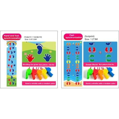 Kids Jumping Carpet Baby Jump Lattice Kindergarten Team Game Pad Early Childhood Fun Toys Child Indoor Outdoor Sports Toys