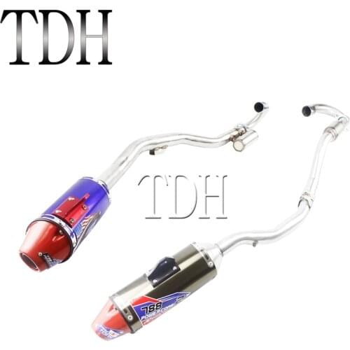 For Honda CRF150F CRF230F 2003-2016 Dirt Bike Complete Exhaust Muffler System Slip On Tail Tube Pipe Silencer