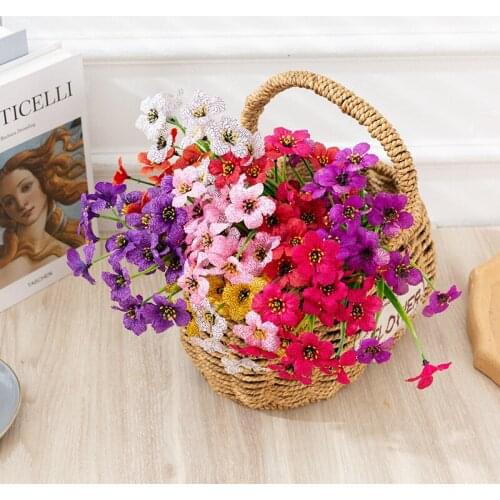 Artificial Flowers Decoration for DIY Garden Office Home Plants Wedding Bridal Bouquet Flores