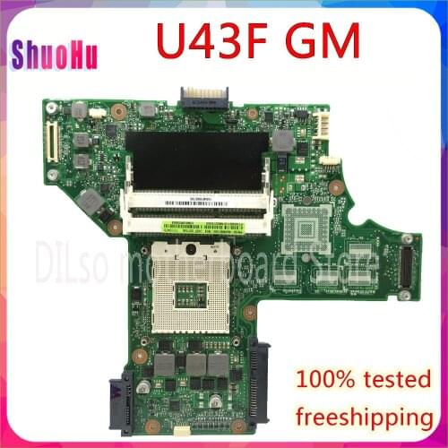 KEFU U43F Mainboard For ASUS U43F U43 Laptop Motherboard Test work 100% original